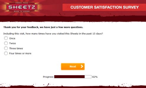 Sheetz Customer Satisfaction Survey